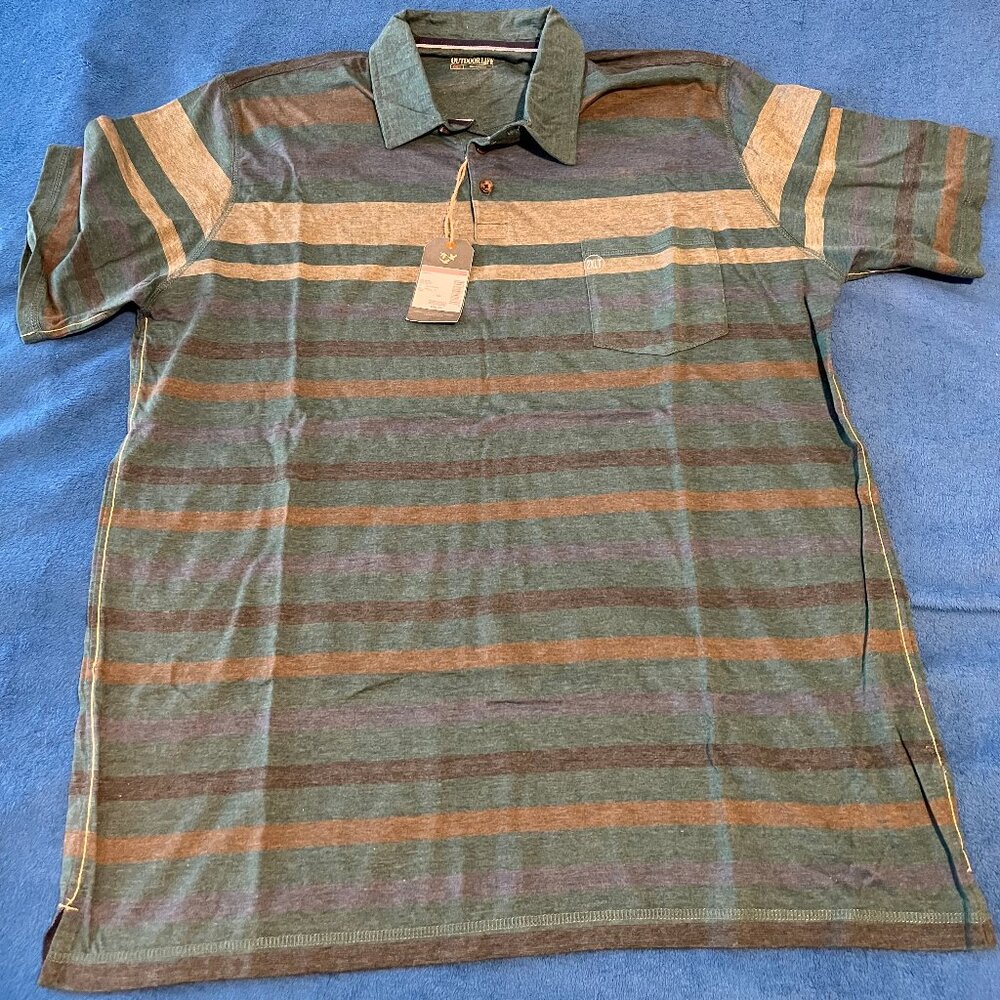 Men's XXL 2XL Outdoor Life Polo Shirt NWT